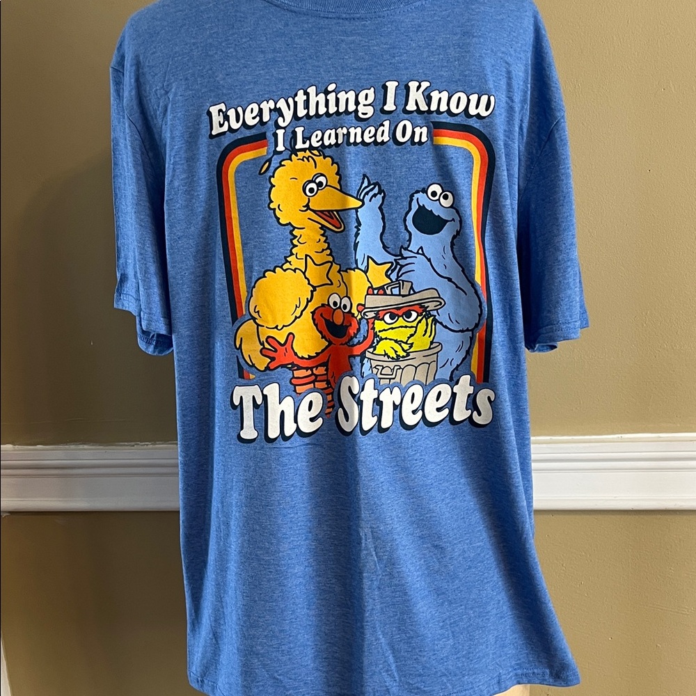 Sesame Street Blue Short Sleeve Tee
